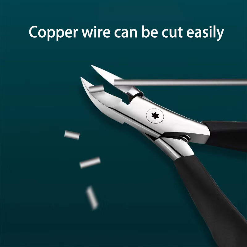 Oštre zakrivljene škare za nokte od nehrđajućeg čelika Njega urasle pedikure Kliješta za manikuru Alati Rezači za nokte Klješta