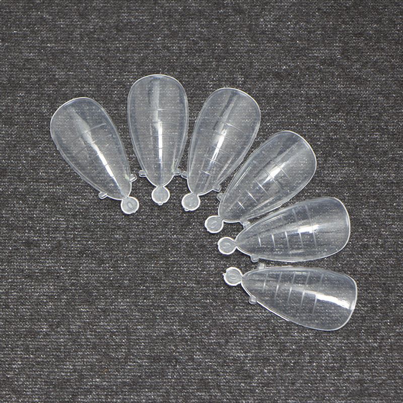 120 vnt. / Dėžutė polių nagų želė statybinė forma netikrų nagų antgaliai pelėsių manikiūro priauginimo gelio salonas „pasidaryk pats“ viršutinės formos dvigubos formos