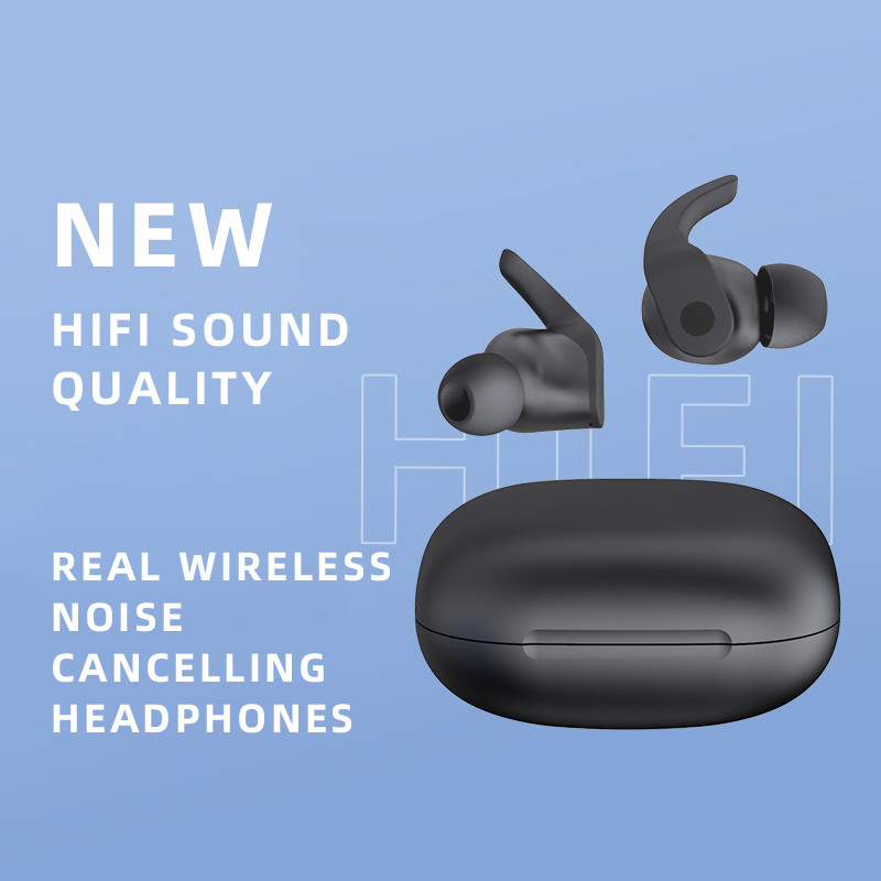 Bluetooth austiņas mūzika bezvadu austiņas sporta austiņas ar āķi ar stereo mikrofonu ar trokšņu samazināšanu bezmaksas piegāde