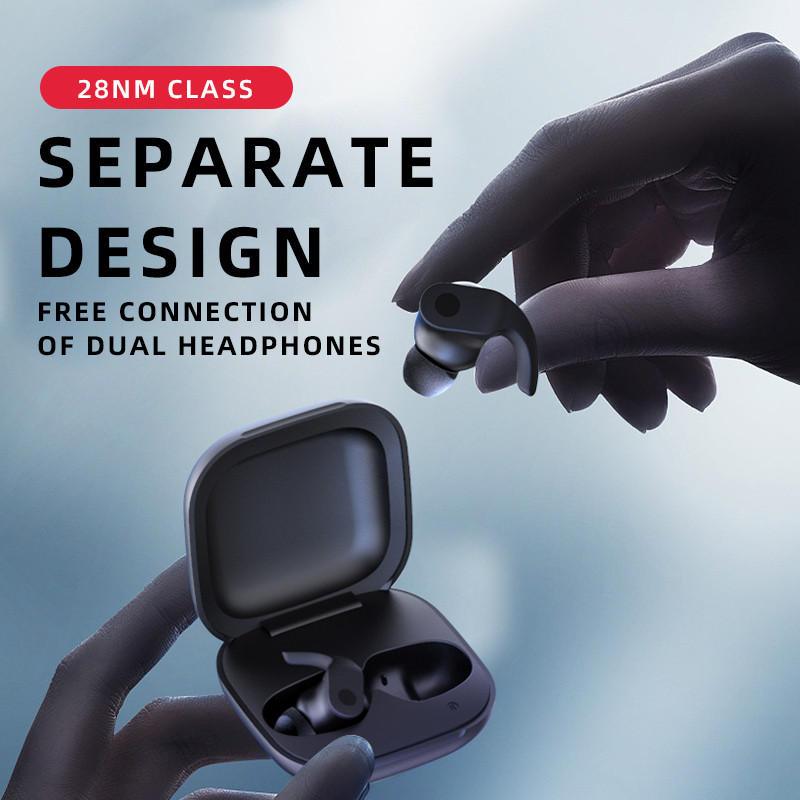 Bluetooth austiņas mūzika bezvadu austiņas sporta austiņas ar āķi ar stereo mikrofonu ar trokšņu samazināšanu bezmaksas piegāde