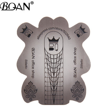 BQAN 100/500 бр. Форма на квадрат/ромб/стилет Самозалепващи се стикери за форма на нокти за гел акрилни връхчета за нокти Удължаване на акрилна извивка