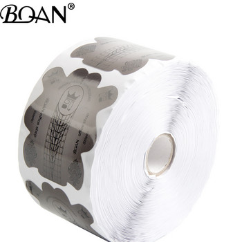 BQAN 100/500Pcs Τετράγωνο/Ρόμβος/Στιλέτο Αυτοκόλλητα Αυτοκόλλητα Μορφής Νυχιών για Gel Acrylic Nail Tips Extension Acrylic Curve