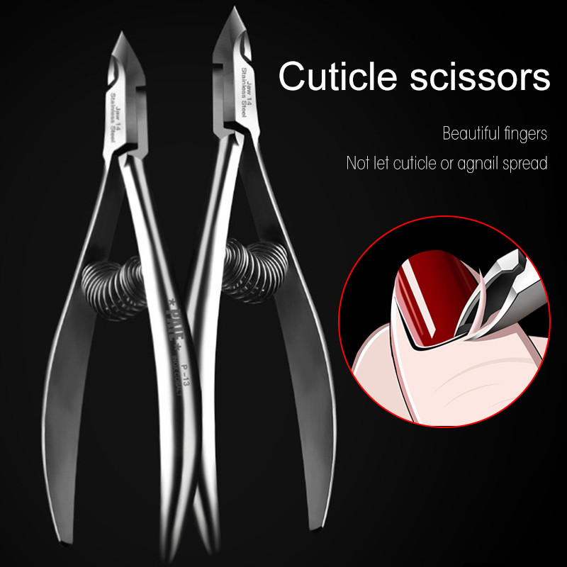 Oštre proljetne manikirne štipaljke za zanoktice Rezač mrtve kože za nokte Oštre škare za nokte Set za manikuru Alati za pedikiranje Škare za zanoktice