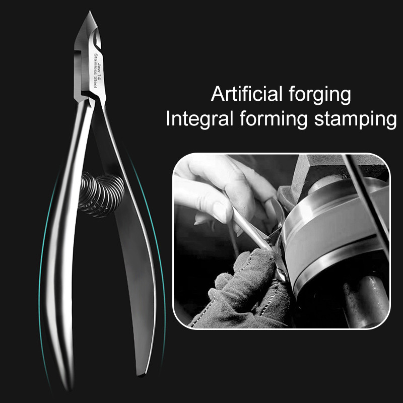 Oštre proljetne manikirne štipaljke za zanoktice Rezač mrtve kože za nokte Oštre škare za nokte Set za manikuru Alati za pedikiranje Škare za zanoktice