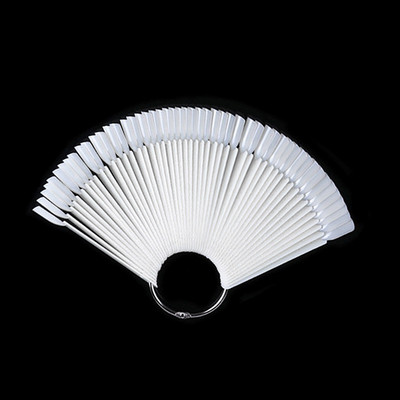 Umjetni savjeti za nokte Clear Nature Black Nail Art Practice Display Stalak Oval Fan Style Nail Swatch Gel Polish Stalak Savjeti za manikuru