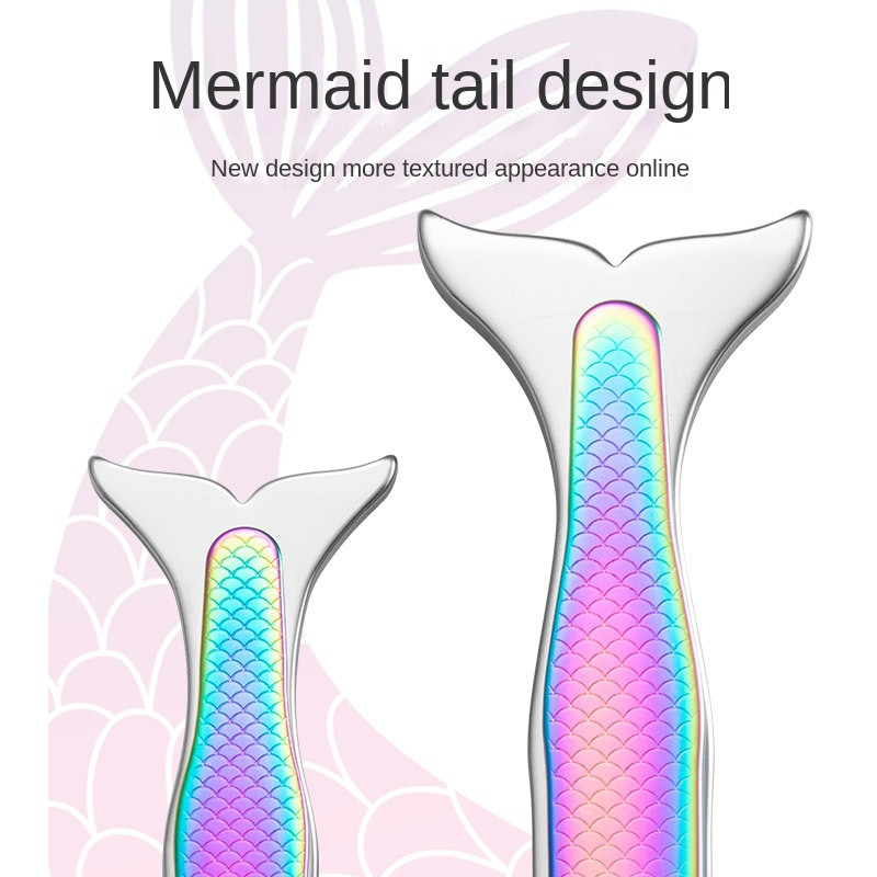 Naujos Mermaid nagų kirpimo mašinėlės nerūdijančio plieno spalvinga rankena titano spalvos kojų nagai žirklės kirpimo mašinėlės meno įrankiai didmeninė prekyba
