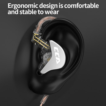 Ακουστικά CCA CRA In Ear HiFi Οθόνη υψηλής πολυμερούς διαφράγματος Ακουστικά Ακύρωση θορύβου Sport Gamer Earbuds Ακουστικά NRA ZEX EDX