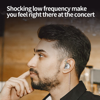 Ακουστικά CCA CRA In Ear HiFi Οθόνη υψηλής πολυμερούς διαφράγματος Ακουστικά Ακύρωση θορύβου Sport Gamer Earbuds Ακουστικά NRA ZEX EDX