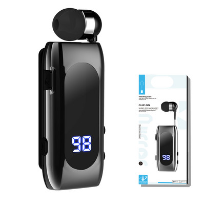 Trouvaille K55 Bluetooth 5.2 Ασύρματο Ακουστικό Καλώδιο Organizer Ακουστικά Wire Winder Ακουστικό Μονό κλιπ στη θήκη Lotus 2022 Νέο