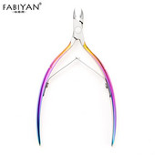 Klješta za zanoktice od nehrđajućeg čelika Odstranjivač mrtve kože Škare za rezanje Rainbow Kliješta Metalni alati za nail art Manikura Pedikura