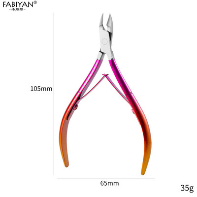 Klješta za zanoktice od nehrđajućeg čelika Odstranjivač mrtve kože Škare za rezanje Rainbow Kliješta Metalni alati za nail art Manikura Pedikura