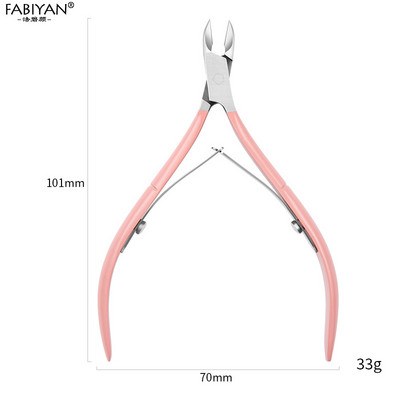 Klješta za zanoktice od nehrđajućeg čelika Odstranjivač mrtve kože Škare za rezanje Rainbow Kliješta Metalni alati za nail art Manikura Pedikura