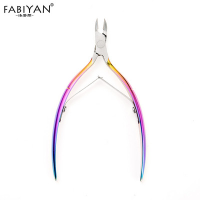 Klješta za zanoktice od nehrđajućeg čelika Odstranjivač mrtve kože Škare za rezanje Rainbow Kliješta Metalni alati za nail art Manikura Pedikura