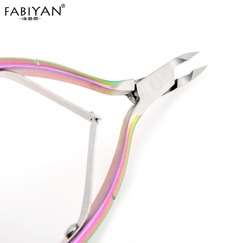 Klješta za zanoktice od nehrđajućeg čelika Odstranjivač mrtve kože Škare za rezanje Rainbow Kliješta Metalni alati za nail art Manikura Pedikura