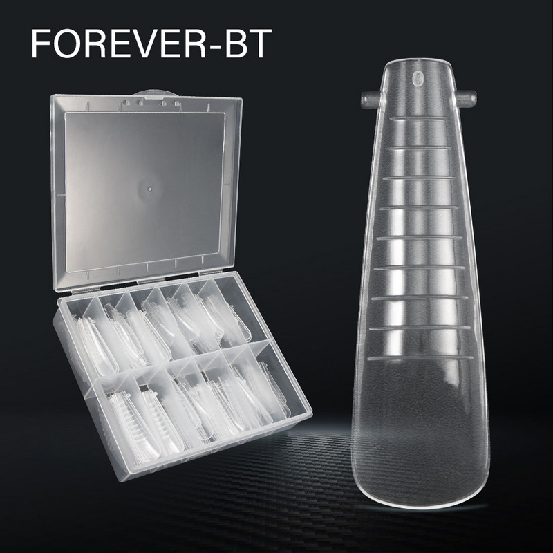 2023 NOU, 120 buc XXL, forme de unghii extra lungi, sicriu, sfaturi pentru unghii false, pentru constructii rapide, matrite cu gel pentru unghii, pentru constructii cu gel UV, forme de plastic.