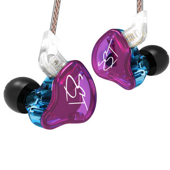 KZ ZST 1DD 1BA Υβριδικά ακουστικά με δυναμικό και οπλισμό Αποσπώμενο καλώδιο HiFi Μουσική Αθλητικά ακουστικά KZ EDX ES4 ED9 ED12 ZSN PRO DQ6