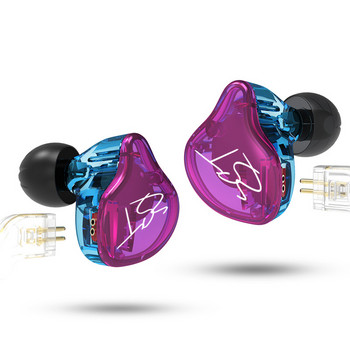KZ ZST 1DD 1BA Υβριδικά ακουστικά με δυναμικό και οπλισμό Αποσπώμενο καλώδιο HiFi Μουσική Αθλητικά ακουστικά KZ EDX ES4 ED9 ED12 ZSN PRO DQ6