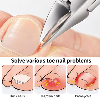 BORN PRETTY Професионална ножица за нокти Nipper Dead Skin Shear Полиране Резачка за нокти от неръждаема стомана Ножица Инструменти за грижа за ноктите