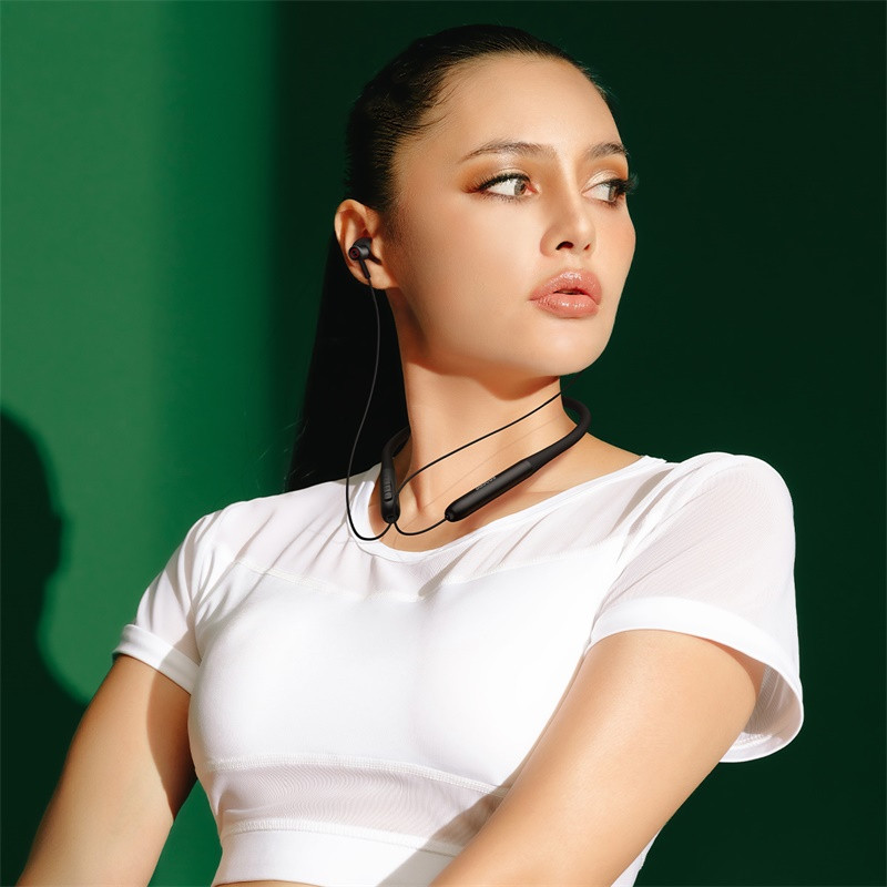 Baseus Bowie P1 kakla bezvadu Bluetooth 5.2 austiņas sporta skriešanas austiņas, ūdensizturīgas sporta austiņas, 25 h akumulatora darbības laiks