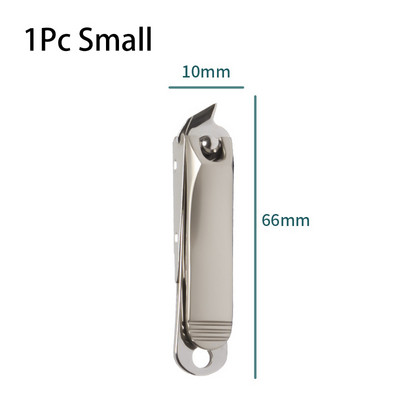 Nagų kirpimo mašinėlė nerūdijančio plieno pedikiūro įrankiai manikiūro peilis nagų kirpimo mašinėlė kelioninis nagų kirpimas 1/2 vnt.