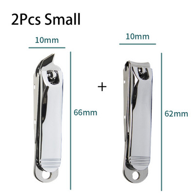 Nagų kirpimo mašinėlė nerūdijančio plieno pedikiūro įrankiai manikiūro peilis nagų kirpimo mašinėlė kelioninis nagų kirpimas 1/2 vnt.