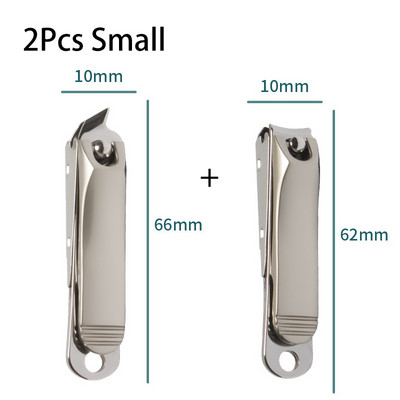 Nagų kirpimo mašinėlė nerūdijančio plieno pedikiūro įrankiai manikiūro peilis nagų kirpimo mašinėlė kelioninis nagų kirpimas 1/2 vnt.