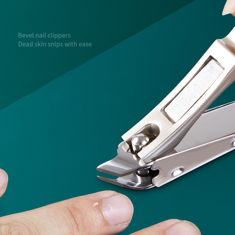 Nagų kirpimo mašinėlė nerūdijančio plieno pedikiūro įrankiai manikiūro peilis nagų kirpimo mašinėlė kelioninis nagų kirpimas 1/2 vnt.