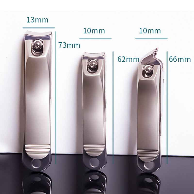 Nagų kirpimo mašinėlė nerūdijančio plieno pedikiūro įrankiai manikiūro peilis nagų kirpimo mašinėlė kelioninis nagų kirpimas 1/2 vnt.