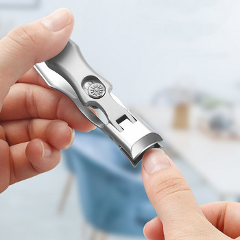 Стоманени нокти Преносими ултра остри ножици за нокти Ножечка с широка челюст Отваряне на ноктите Инструменти за маникюр Тример за нокти