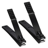 Nagų kirpimo mašinėlės rinkinys juodas nerūdijančio plieno rankų ir kojų nagų kirpimo mašinėlės aštrios nagų kirpimo priemonės Dovana vyrams ir moterims