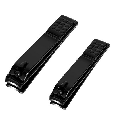 Nagų kirpimo mašinėlės rinkinys juodas nerūdijančio plieno rankų ir kojų nagų kirpimo mašinėlės aštrios nagų kirpimo priemonės Dovana vyrams ir moterims