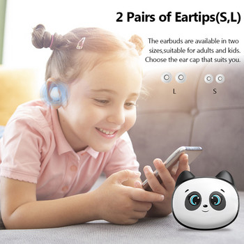 Χαριτωμένα ασύρματα ακουστικά για παιδιά TWS ακουστικά Bluetooth 5.2 Ακουστικά χαμηλής καθυστέρησης Στερεοφωνικά ακουστικά μουσικής για παιδιά κορίτσια Δώρο