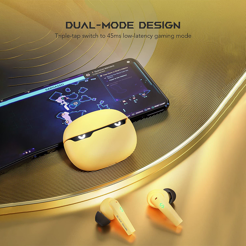 Black Shark Lucifer T10 BS-T10 Ture Wireless Earbuds 45ms Ultra Low Latency 10mm Πρόγραμμα οδήγησης 24ωρο χρόνο αναπαραγωγής