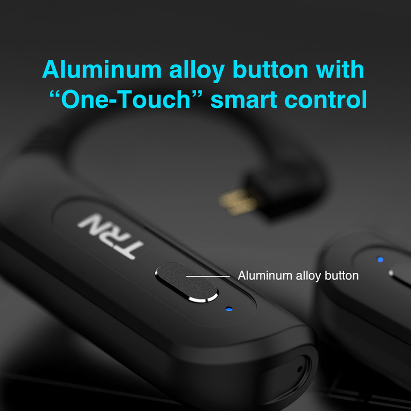 TRN BT20S PRO BT20S/BT20 Bezdrôtový Bluetooth 5.0 slúchadlový kábel s háčikom na uši APTX\AAC HIFI, 2PIN/MMCX konektor s nabíjacím puzdrom
