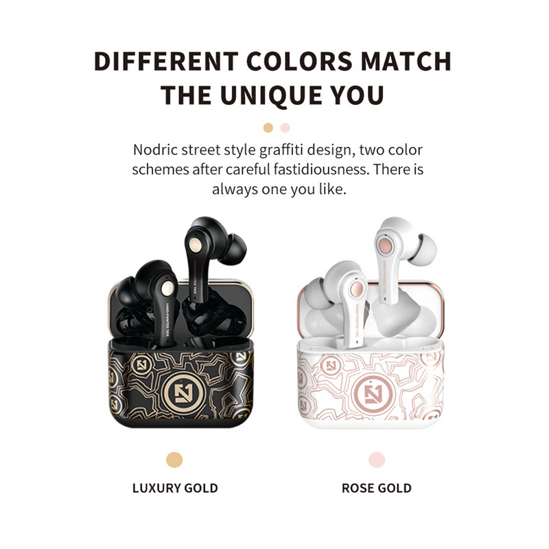 Ακουστικά TS-100 TWS Wireless Bluetooth 5.0 with Mic Charging Box Headphones 9D Gaming Headsets Sport Earbuds for Android PK i12