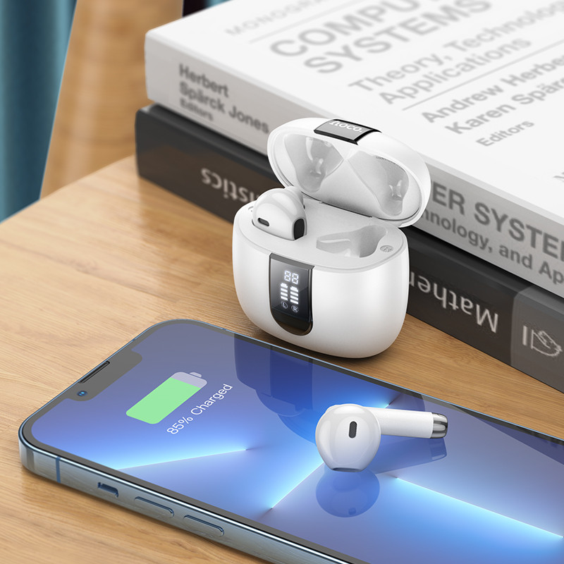 HOCO TWS bežične Bluetooth slušalice 5.3 Intelligent Touch Control bežične TWS slušalice 3D stereo sportske slušalice za iphone 14