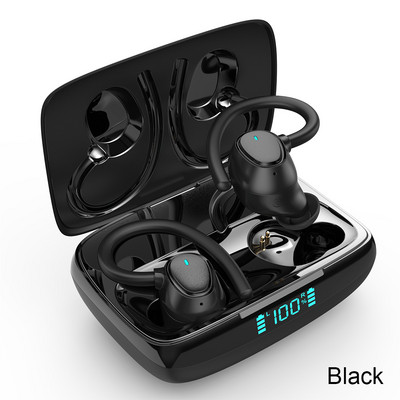 20 ώρες Χρόνος παιχνιδιού Κολύμβηση Αδιάβροχο ακουστικό συμβατό με Bluetooth Dual Wear Sport Wireless Headset Ipx7 Stereo Earbuds