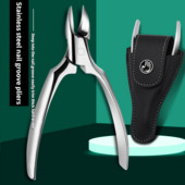 Profesionalne škare za nokte od nehrđajućeg čelika za muškarce Srebrna kliješta za orlov nos Prikladna za debele tvrde nokte Klešta za utore za nokte