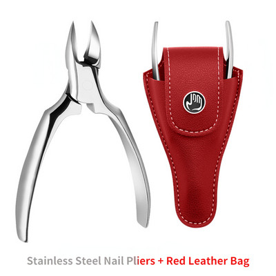 Profesionalne škare za nokte od nehrđajućeg čelika za muškarce Srebrna kliješta za orlov nos Prikladna za debele tvrde nokte Klešta za utore za nokte