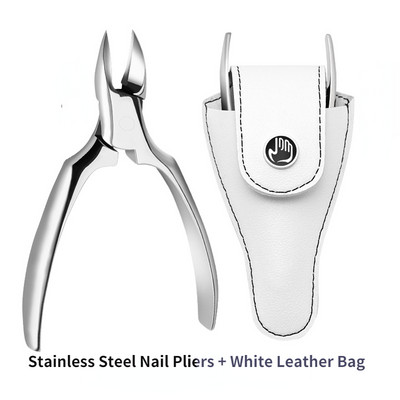 Profesionalne škare za nokte od nehrđajućeg čelika za muškarce Srebrna kliješta za orlov nos Prikladna za debele tvrde nokte Klešta za utore za nokte