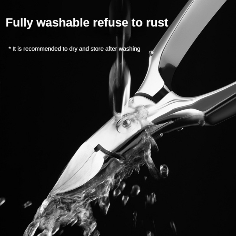 Profesionalne škare za nokte od nehrđajućeg čelika za muškarce Srebrna kliješta za orlov nos Prikladna za debele tvrde nokte Klešta za utore za nokte