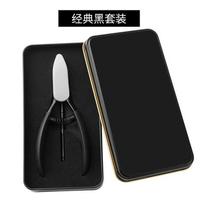 1/2 db kemény, vastag körmök benőtt köröm szerszám kiváló minőségű rozsdamentes acél lábujj körömvágó készlet csúszásmentes fogantyú eszközök Art Beauty