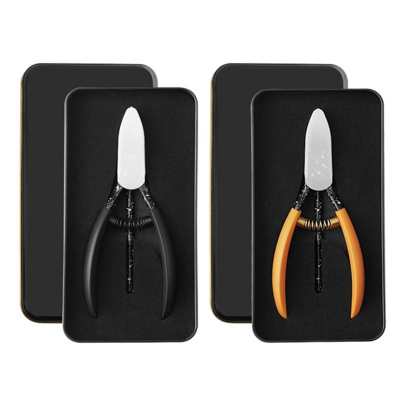 1/2 db kemény, vastag körmök benőtt köröm szerszám kiváló minőségű rozsdamentes acél lábujj körömvágó készlet csúszásmentes fogantyú eszközök Art Beauty