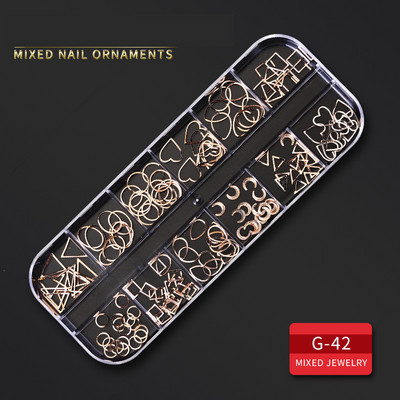12 Grid Nails Art Accesorios AB Clear Rhinestones 3D mirdzoši dārgakmeņi Pearl DIY manikīra dekorēšanas nagu piederumi profesionāļiem