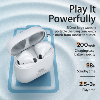 Remax TWS10I Bluetooth слушалки Стерео безжични V5.3 Bluetooth слушалки Сензорно управление Шумопотискащи Геймърски слушалки