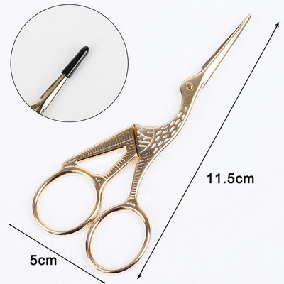 1db Retro Scissors Professzionális köröm lábujj kérges trimmer kézimunka hímző rozsdamentes acél szabó olló manikűr eszköz
