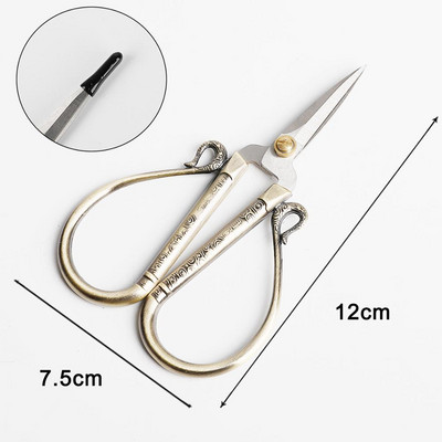 1db Retro Scissors Professzionális köröm lábujj kérges trimmer kézimunka hímző rozsdamentes acél szabó olló manikűr eszköz