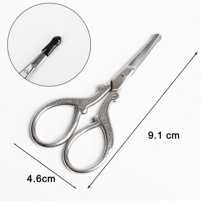 1db Retro Scissors Professzionális köröm lábujj kérges trimmer kézimunka hímző rozsdamentes acél szabó olló manikűr eszköz