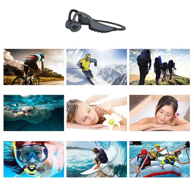 Νέα ακουστικά Swim Bone Conduction Ασύρματα ακουστικά Bluetooth 16GB MP3 Music Player Αδιάβροχα ακουστικά Fitness Sport Headset