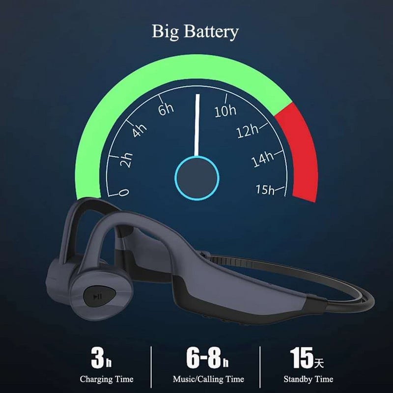 Νέα ακουστικά Swim Bone Conduction Ασύρματα ακουστικά Bluetooth 16GB MP3 Music Player Αδιάβροχα ακουστικά Fitness Sport Headset